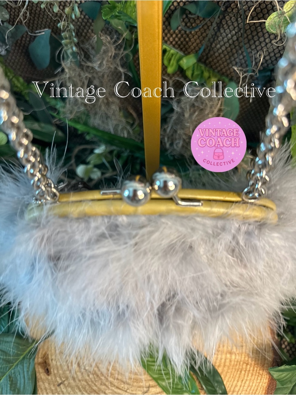 Rare Coach feathered kisslock Poppy - Picture 9 of 13